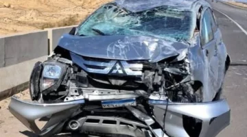 إصابات في حادث تصادم مروع بين سيارة ملاكي وميكروباص على طريق السويس